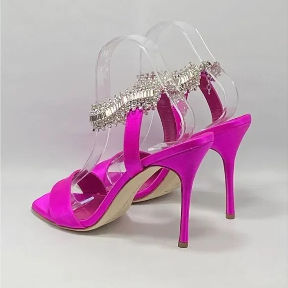 Manolo Blahnik Parinasan 105 Embellished Sandals size 39 - Picture 8 of 12